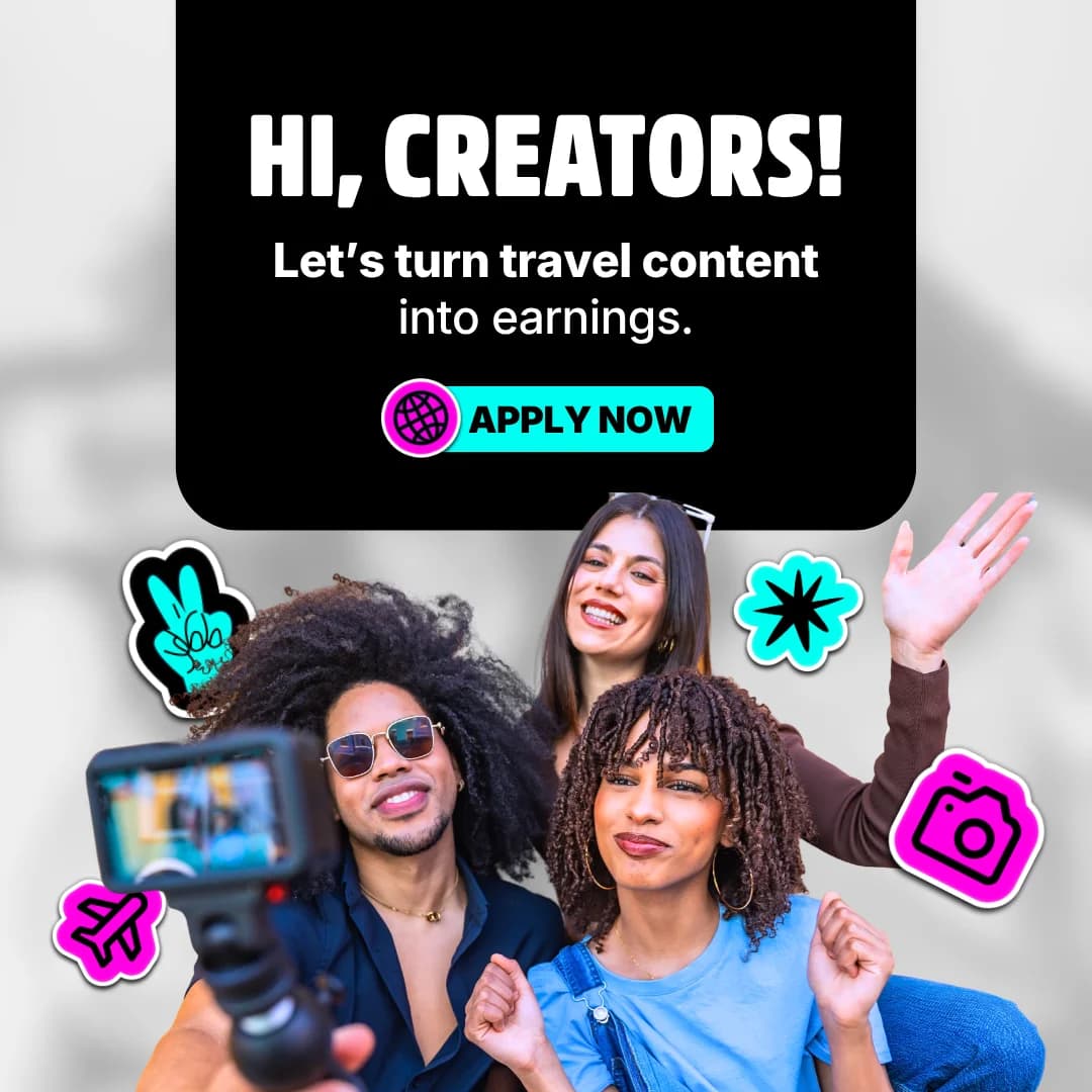 Creadores de viajes graban juntos para el programa de afiliación de Laters.com.