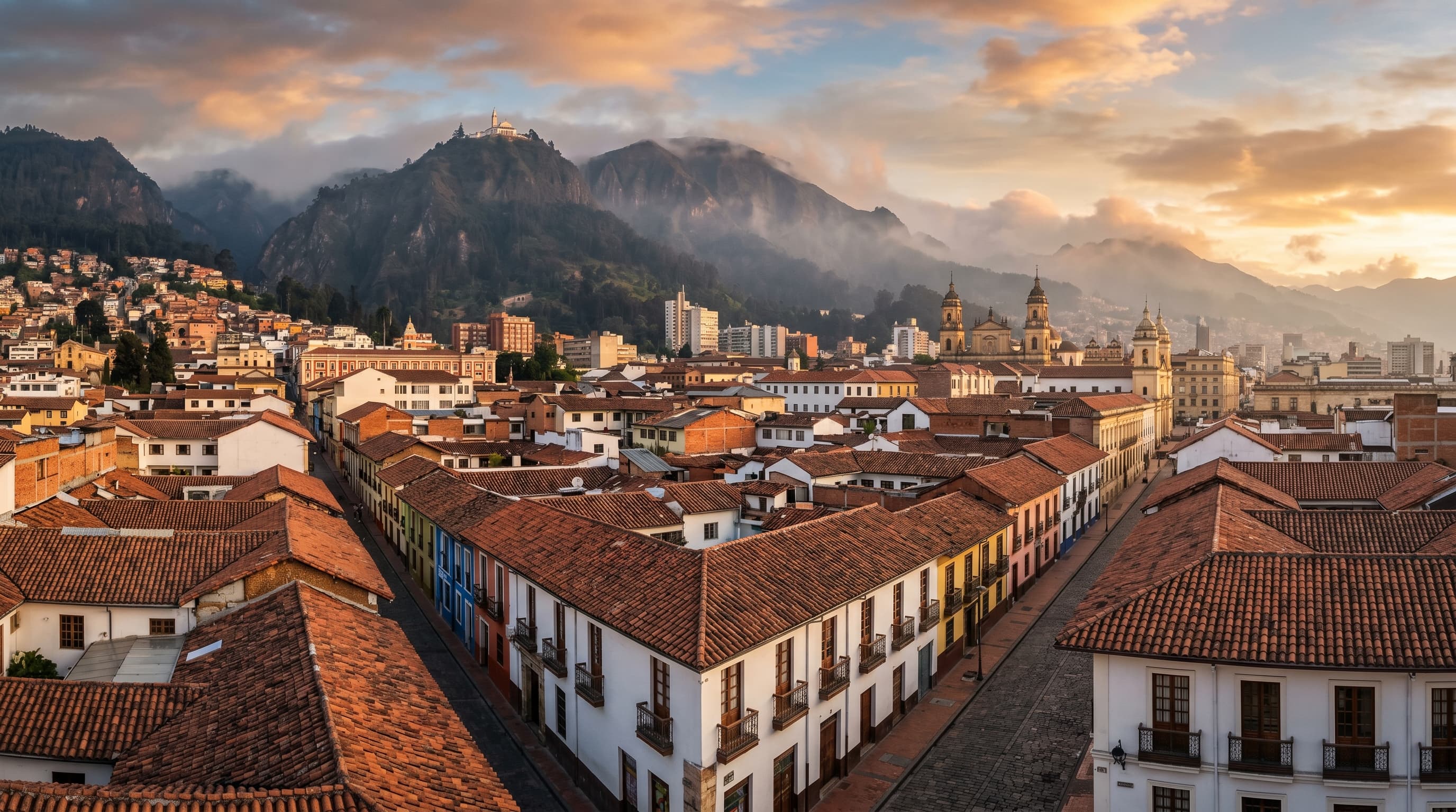 Scenic view of Bogotá, CO