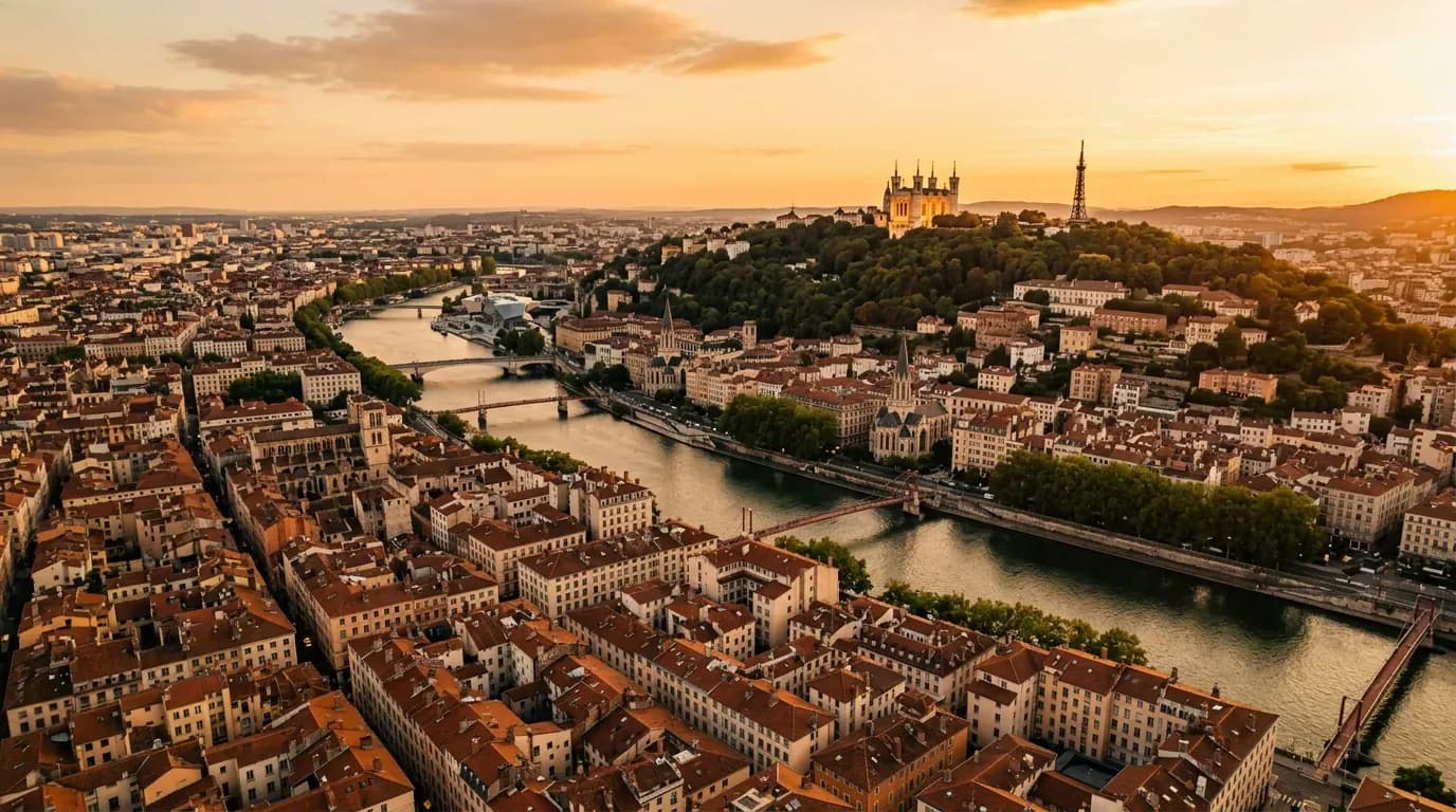 Scenic view of Lyon, FR
