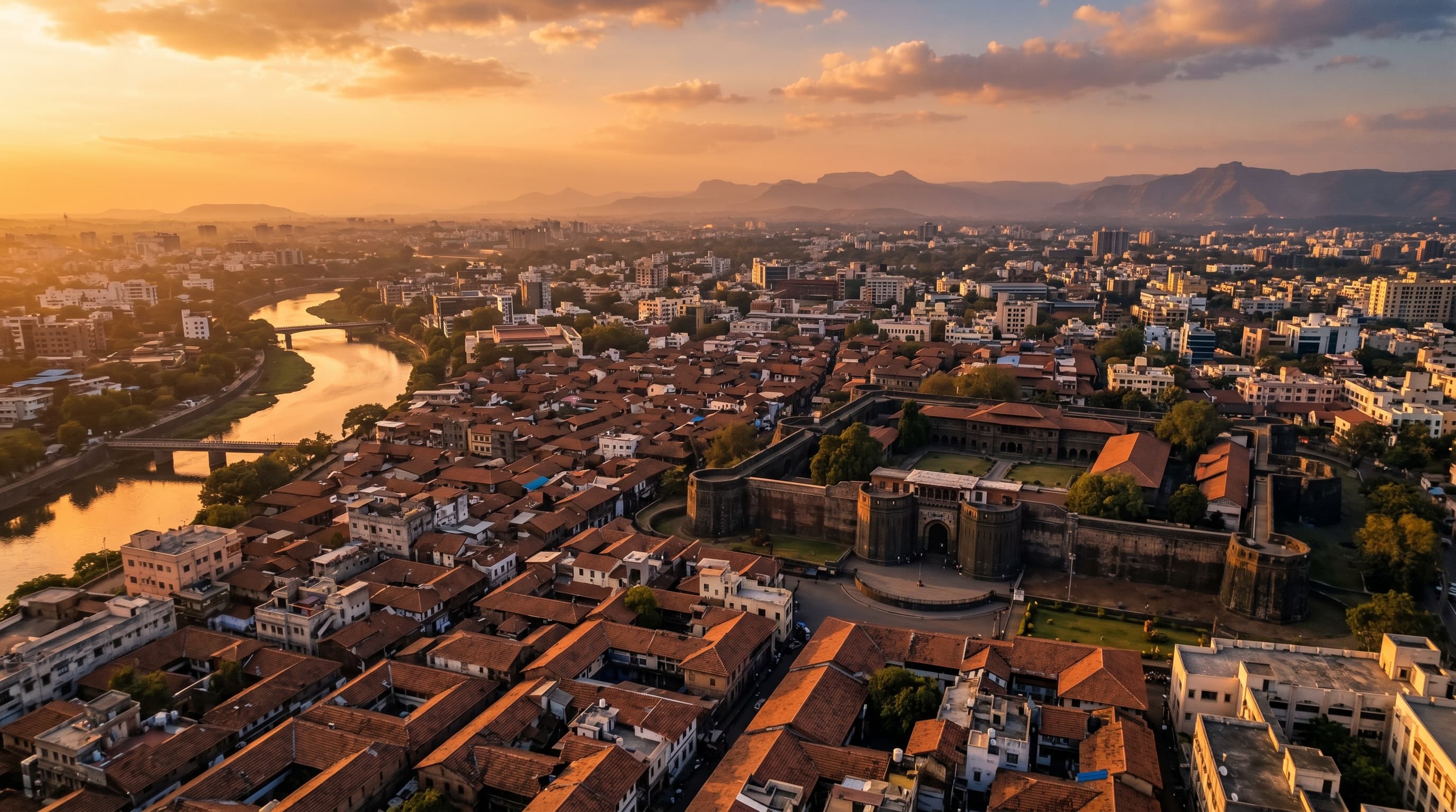 Scenic view of Pune, IN