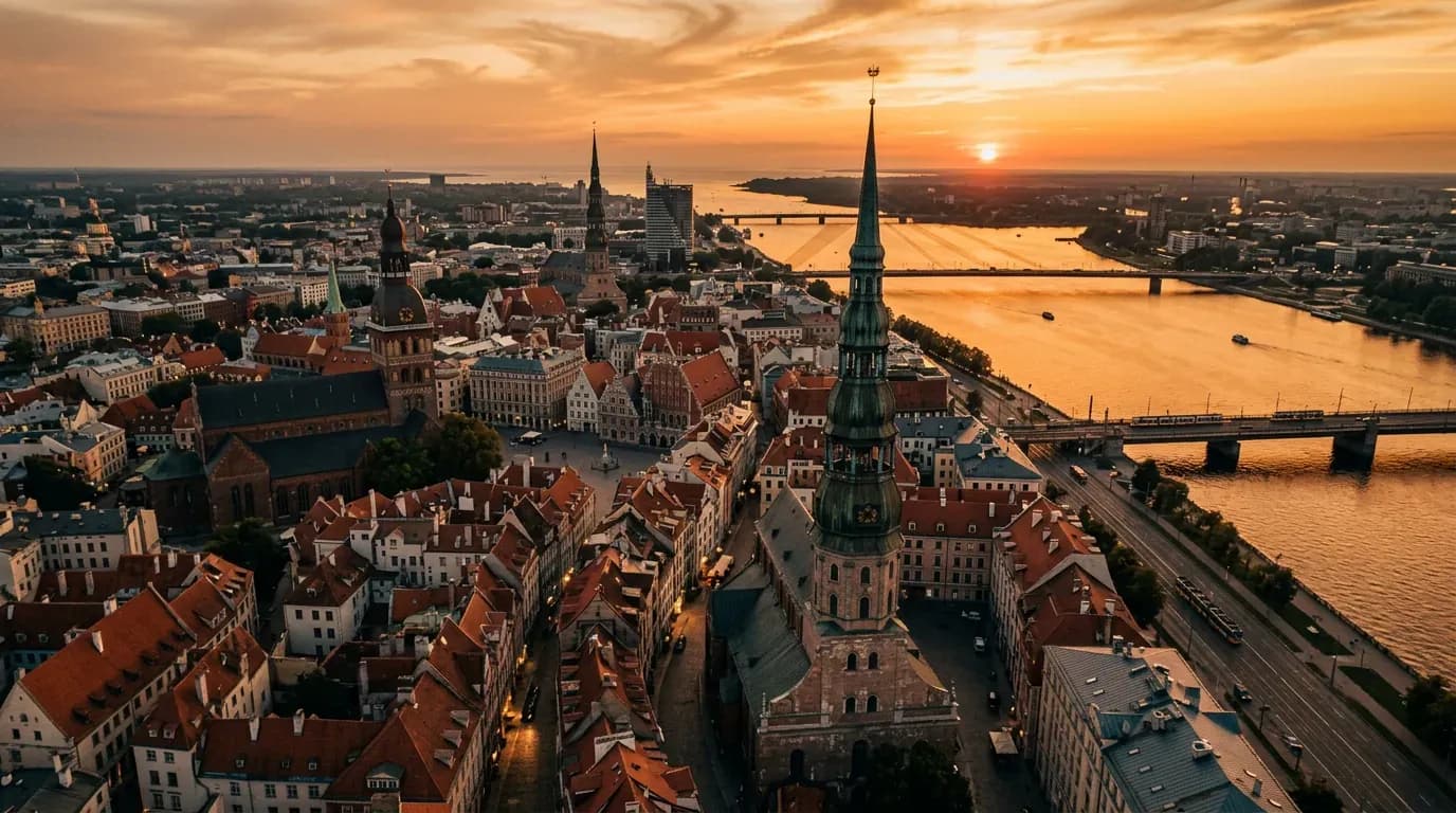 Scenic view of Riga, LV
