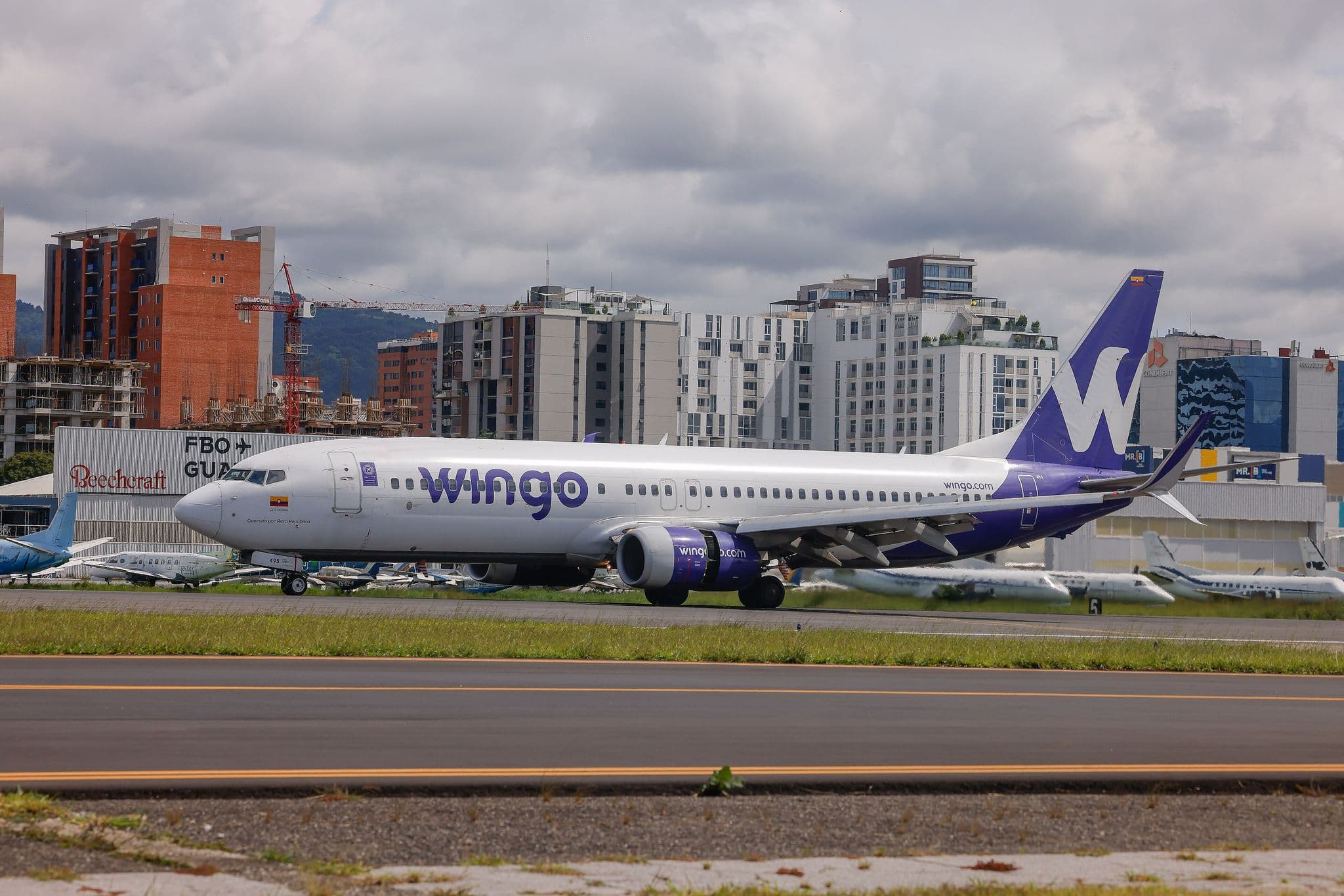Wingo Boeing 737-800 taxiing at Guatemala City La Aurora airport