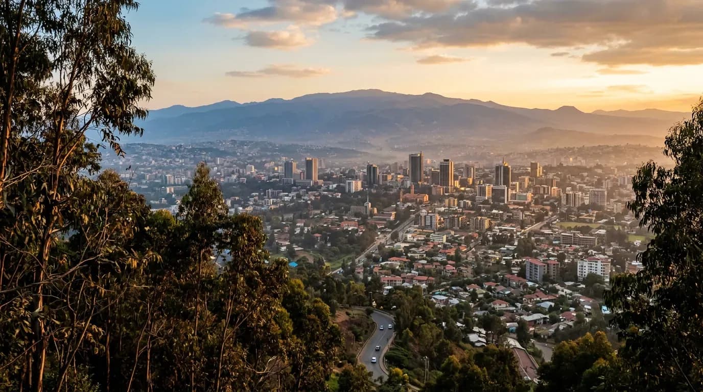 Scenic view of Addis Ababa, ET
