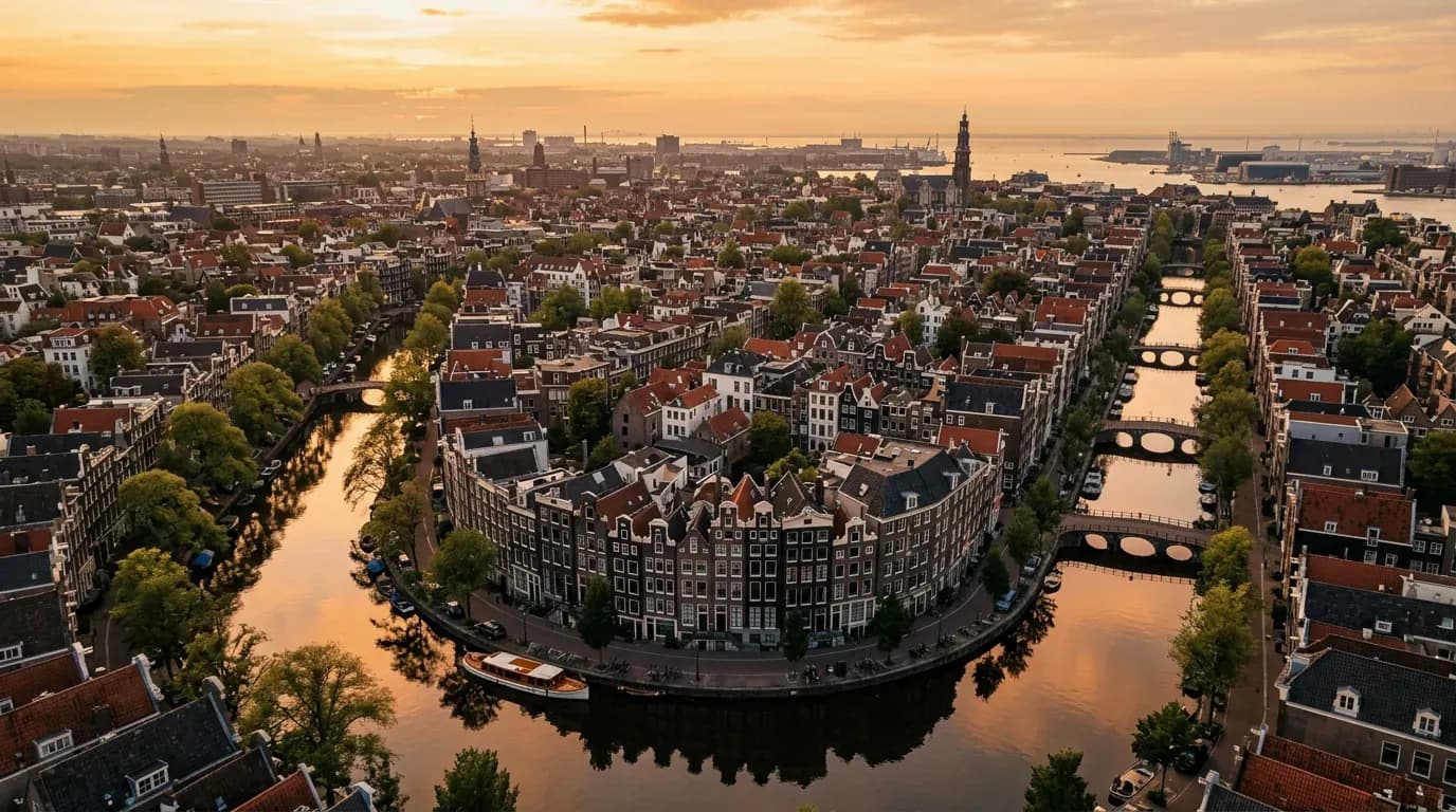 Scenic view of Amsterdam, NL