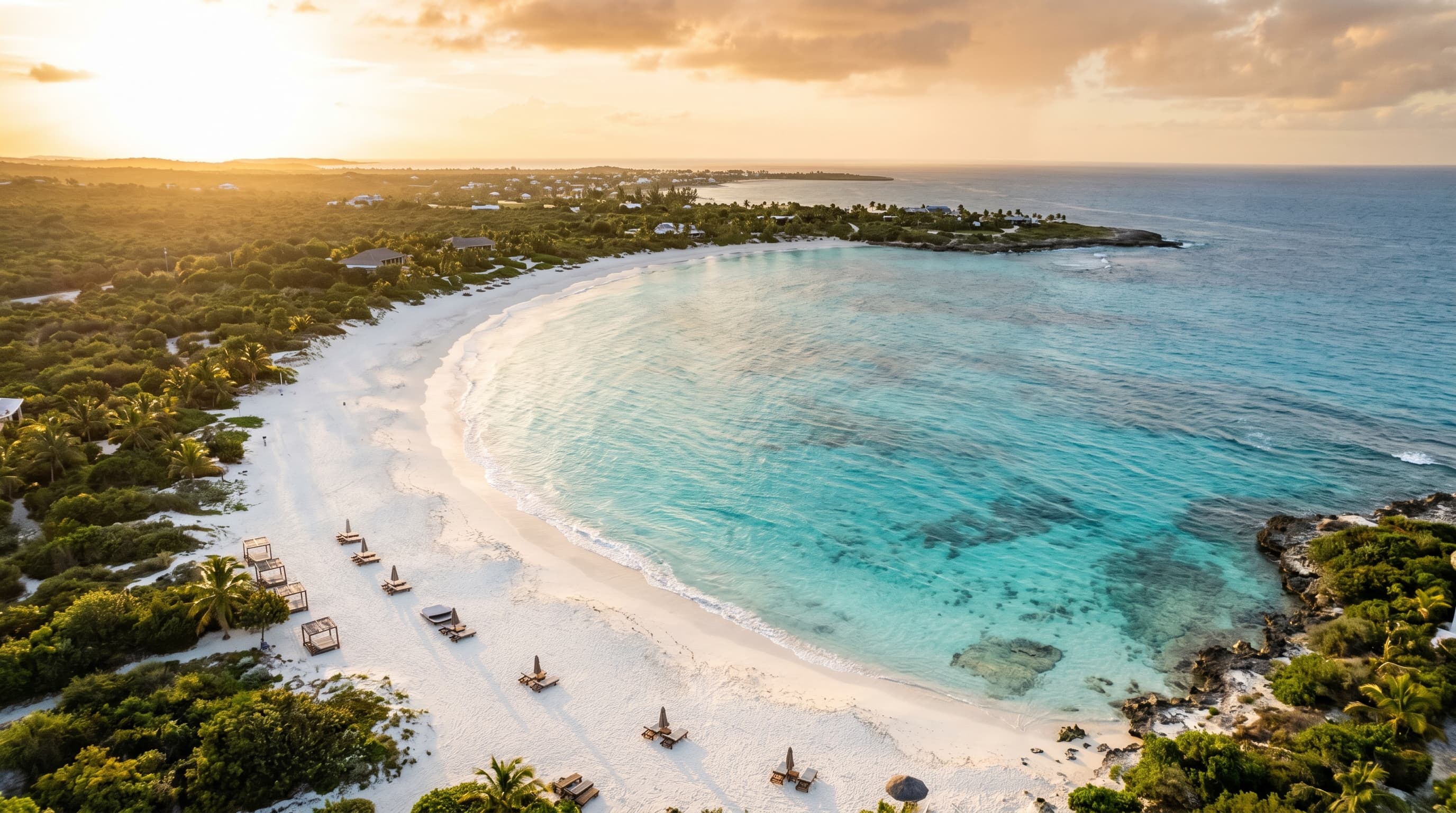 Scenic view of Anguilla, AI