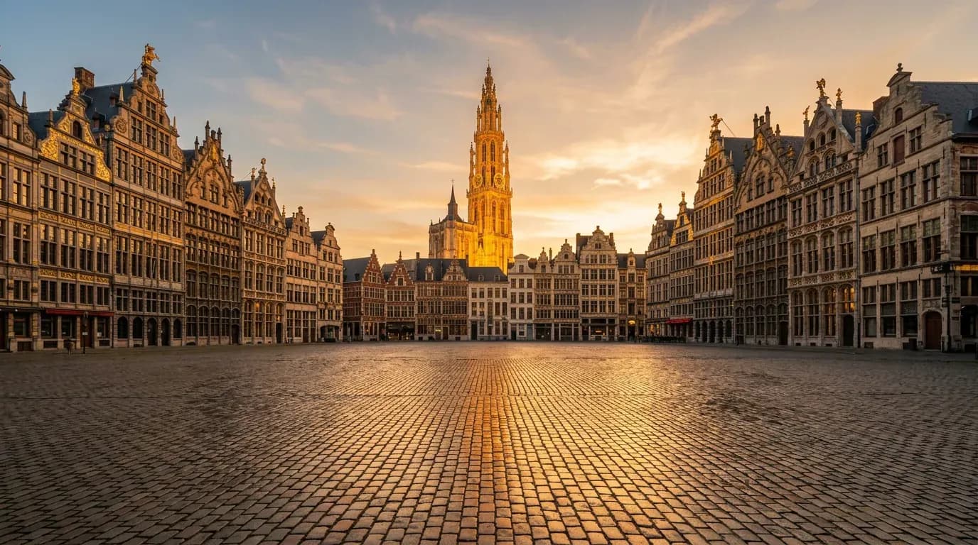 Scenic view of Antwerp, BE