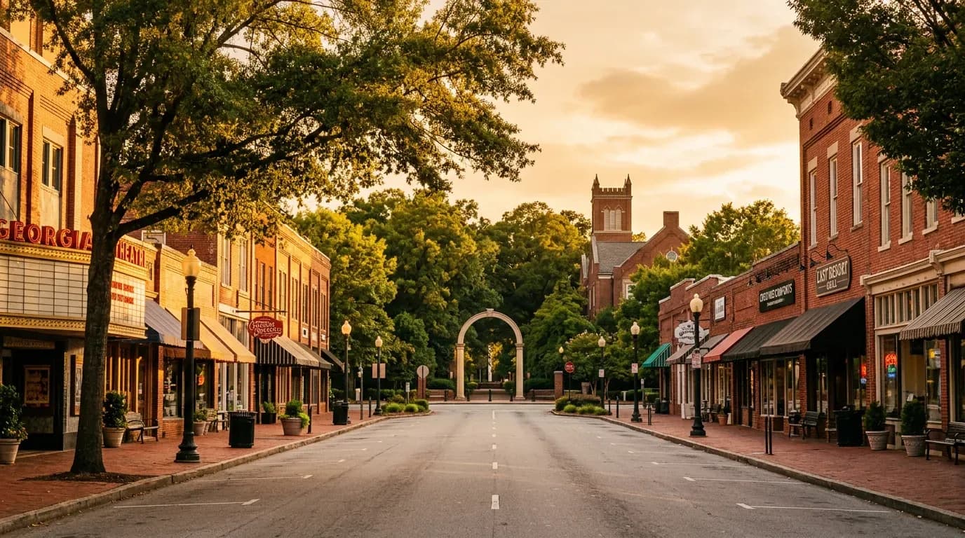 Scenic view of Athens, US
