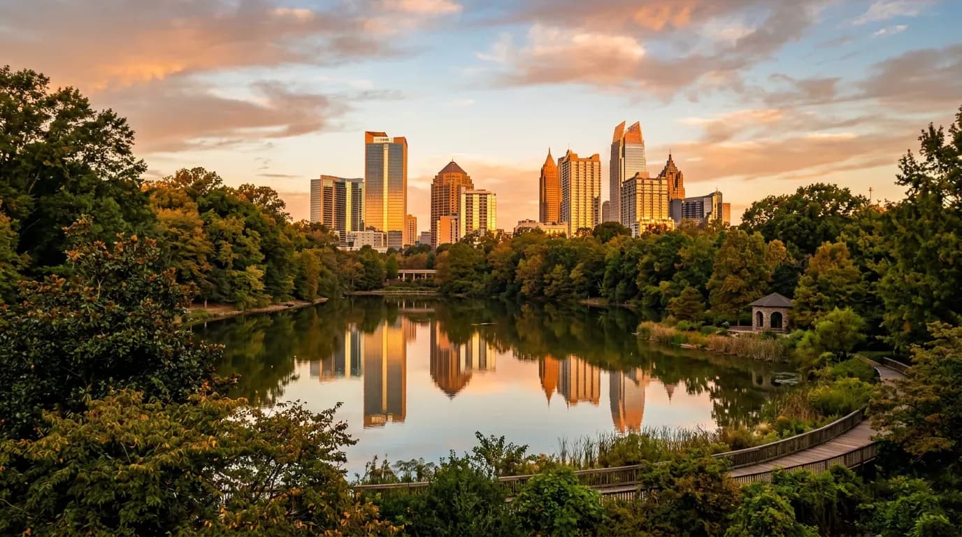Scenic view of Atlanta, US