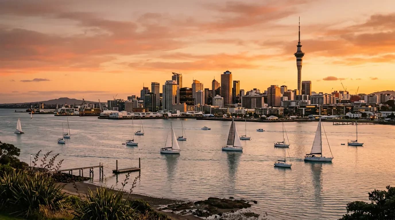 Scenic view of Auckland, NZ