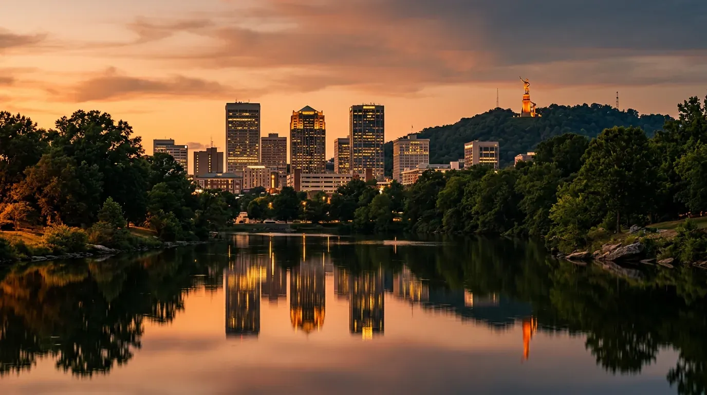Scenic view of Birmingham, US