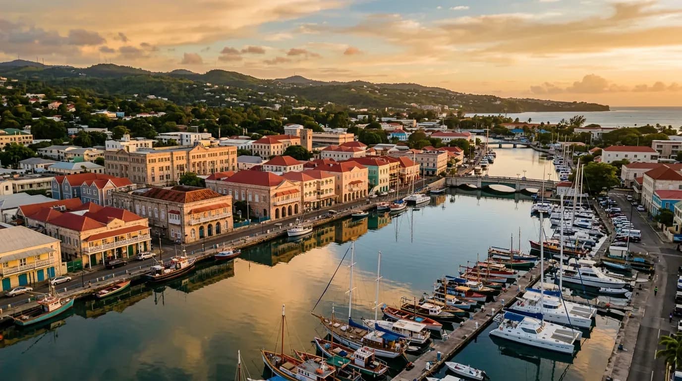 Scenic view of Bridgetown, BB