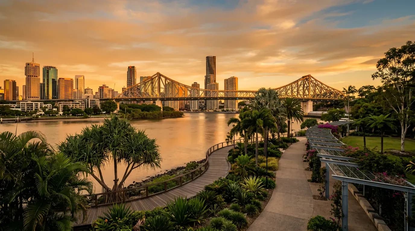Scenic view of Brisbane, AU