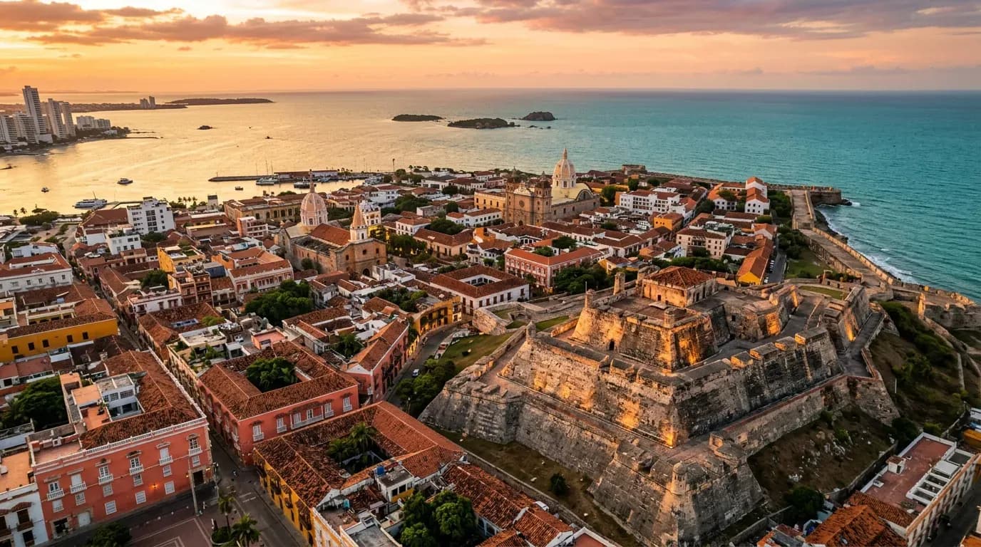 Scenic view of Cartagena, CO
