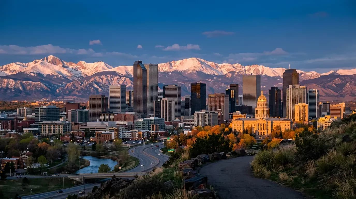Scenic view of Denver, US