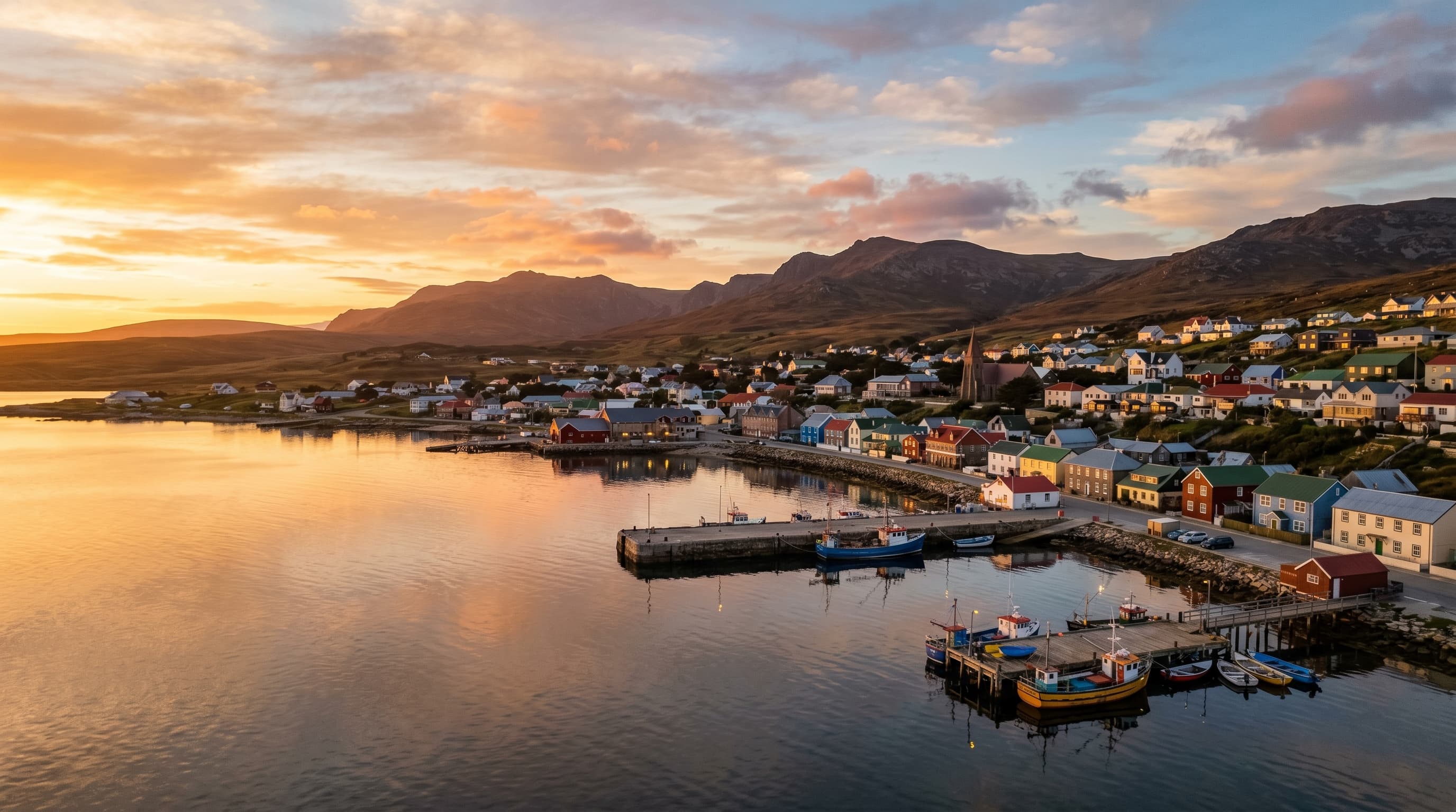 Scenic view of Falkland Islands, FK