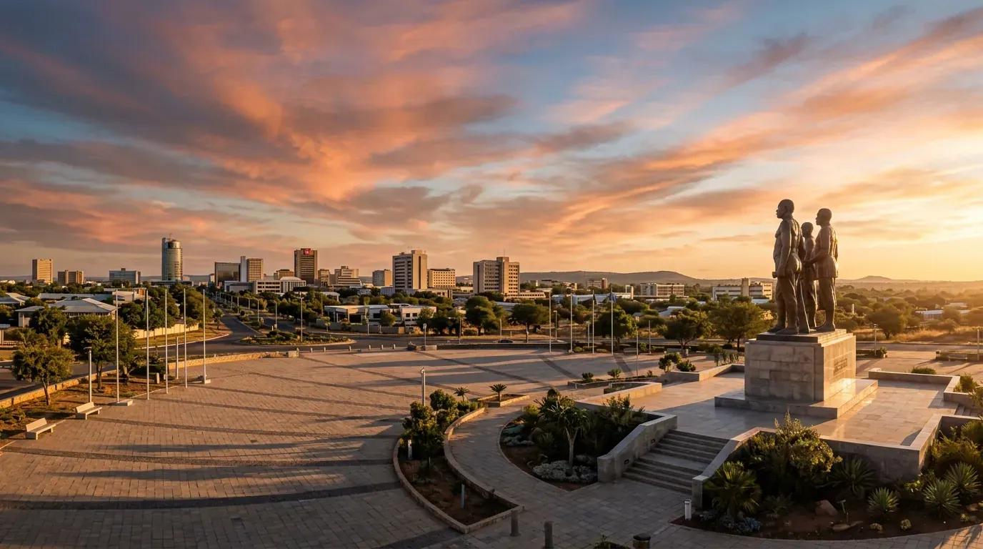 Scenic view of Gaborone, BW
