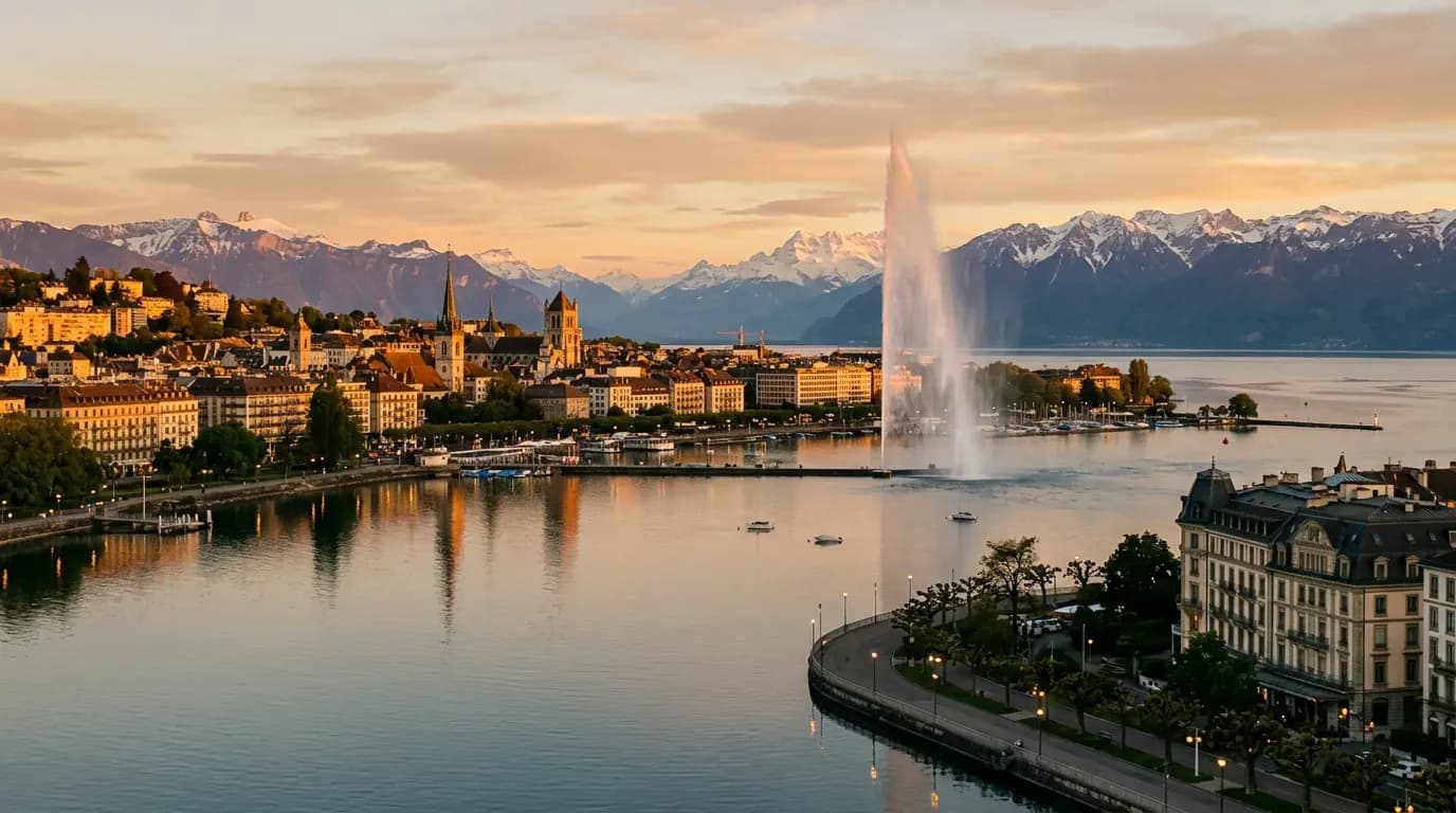 Scenic view of Geneva, CH