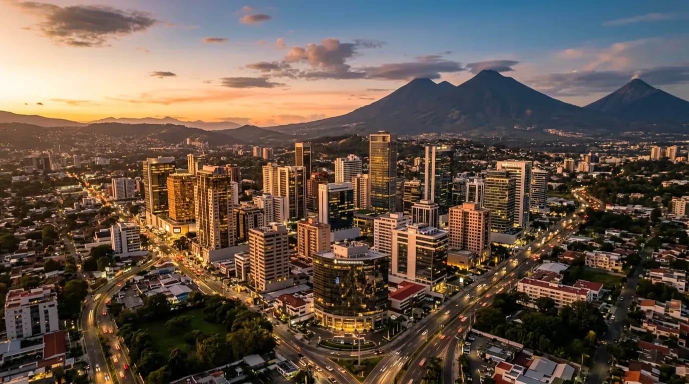Scenic view of Guatemala City, GT