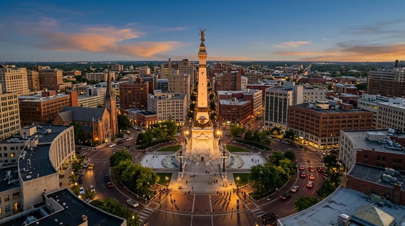 Scenic view of Indianapolis, US