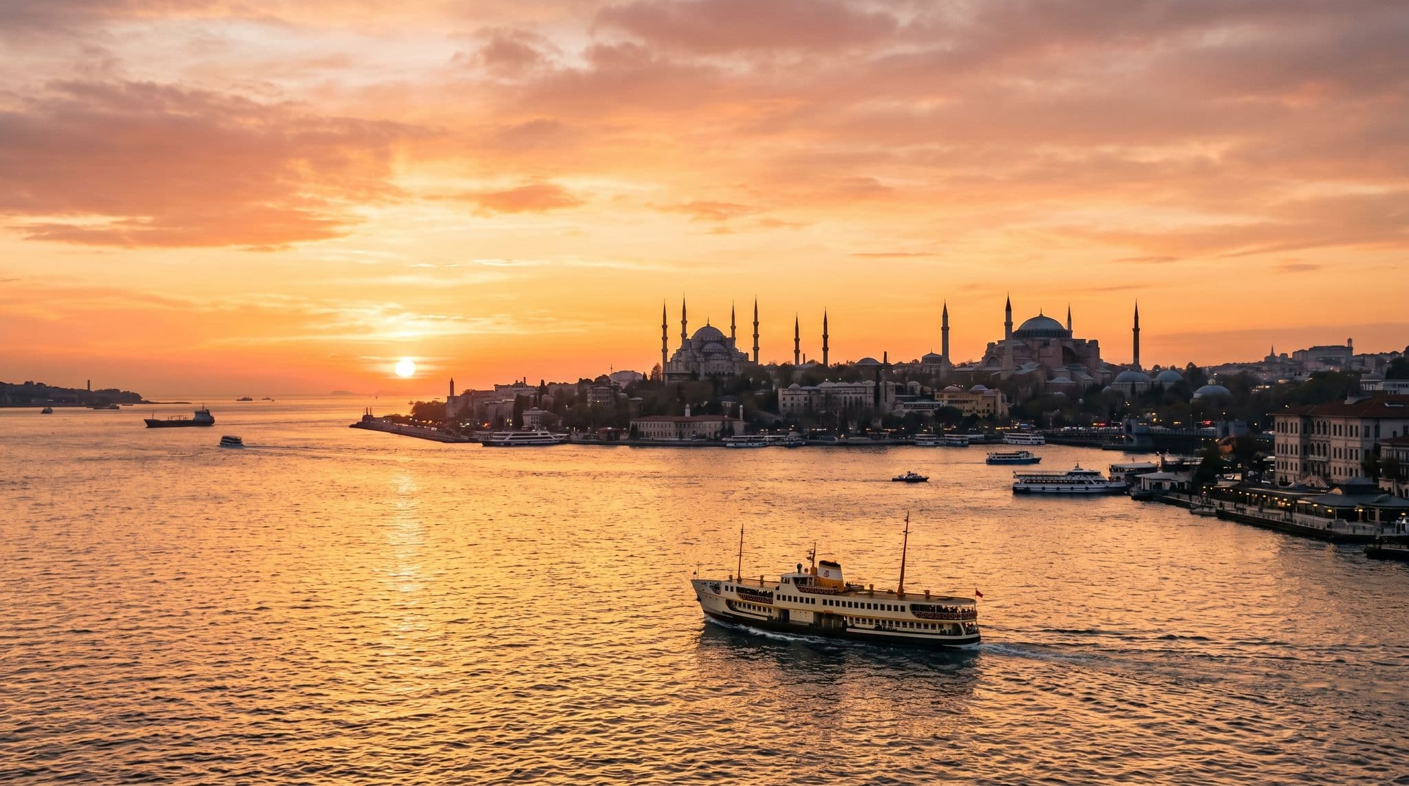 Vista panorámica de Estambul, Turquía