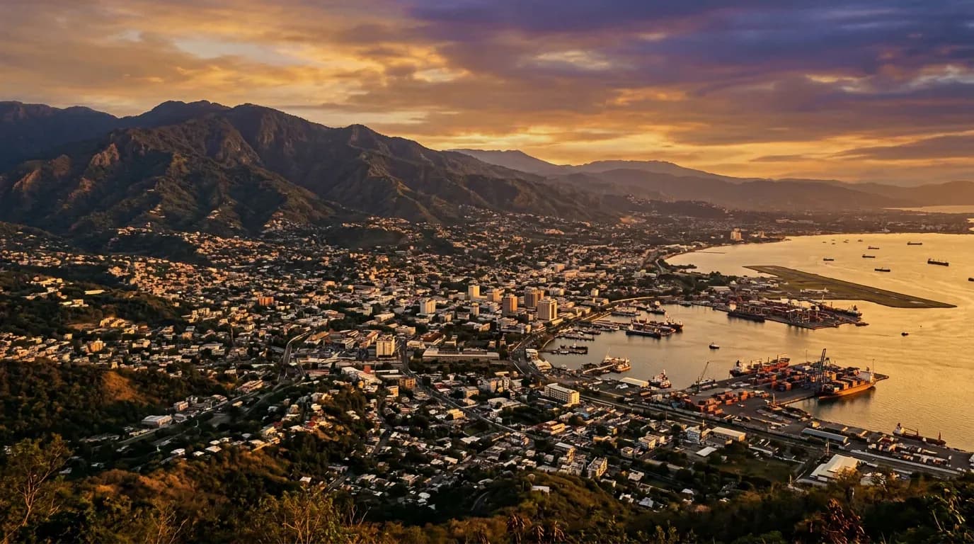 Scenic view of Kingston, JM