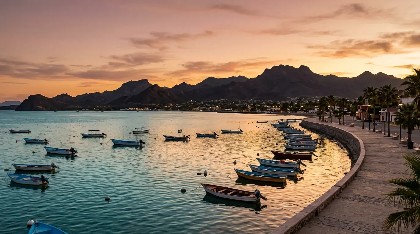 Scenic view of La Paz, MX