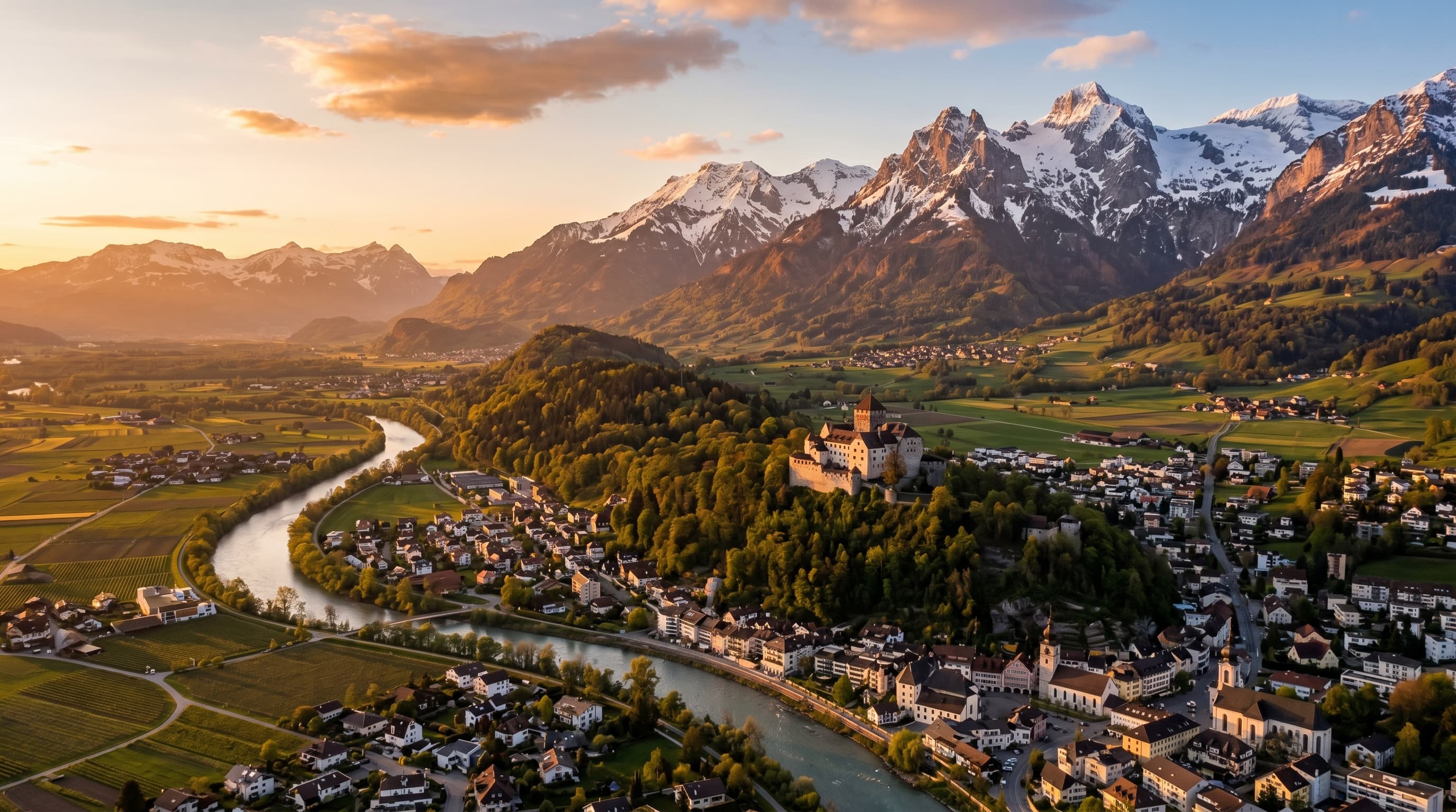 Scenic view of Liechtenstein, LI