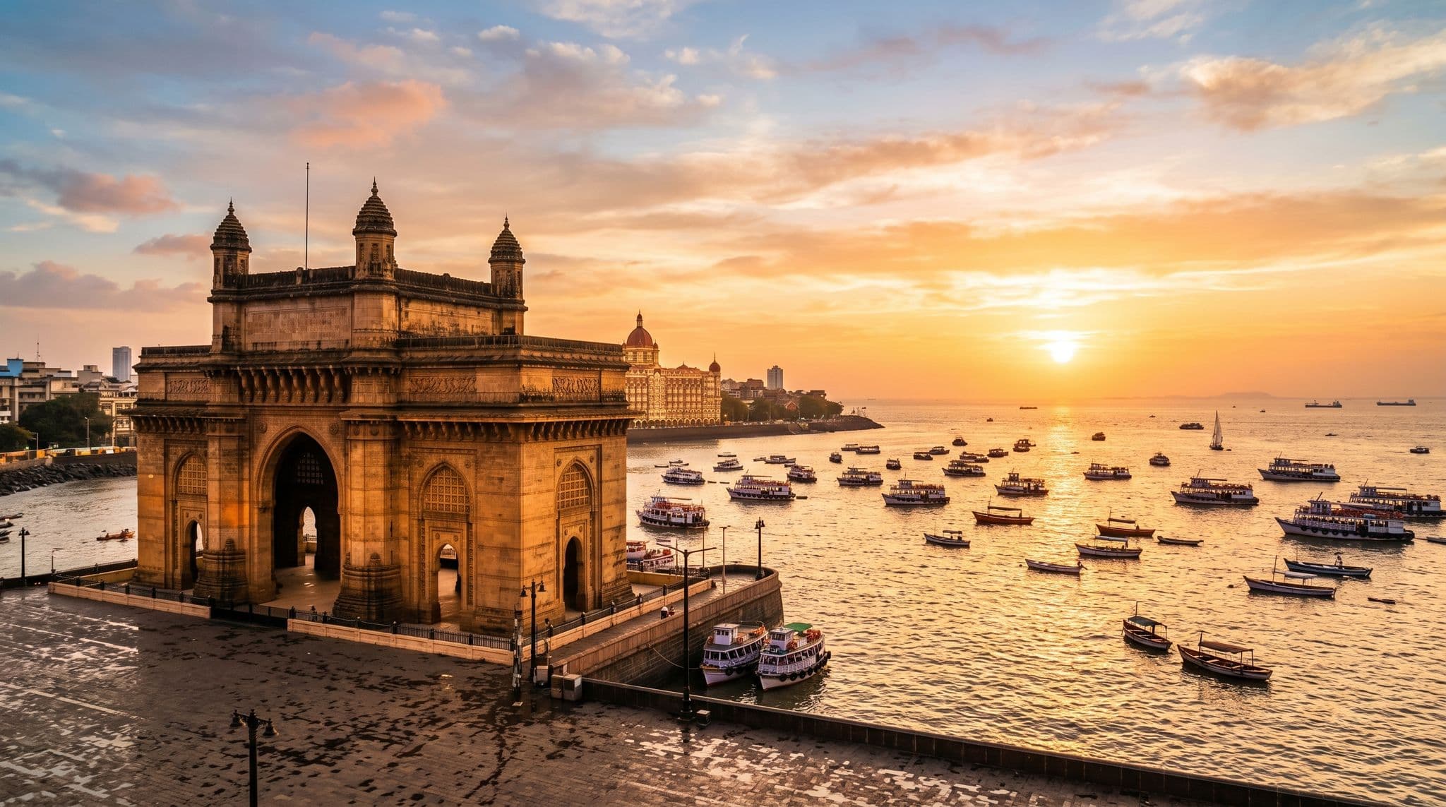 Vista panoramica di Mumbai, India