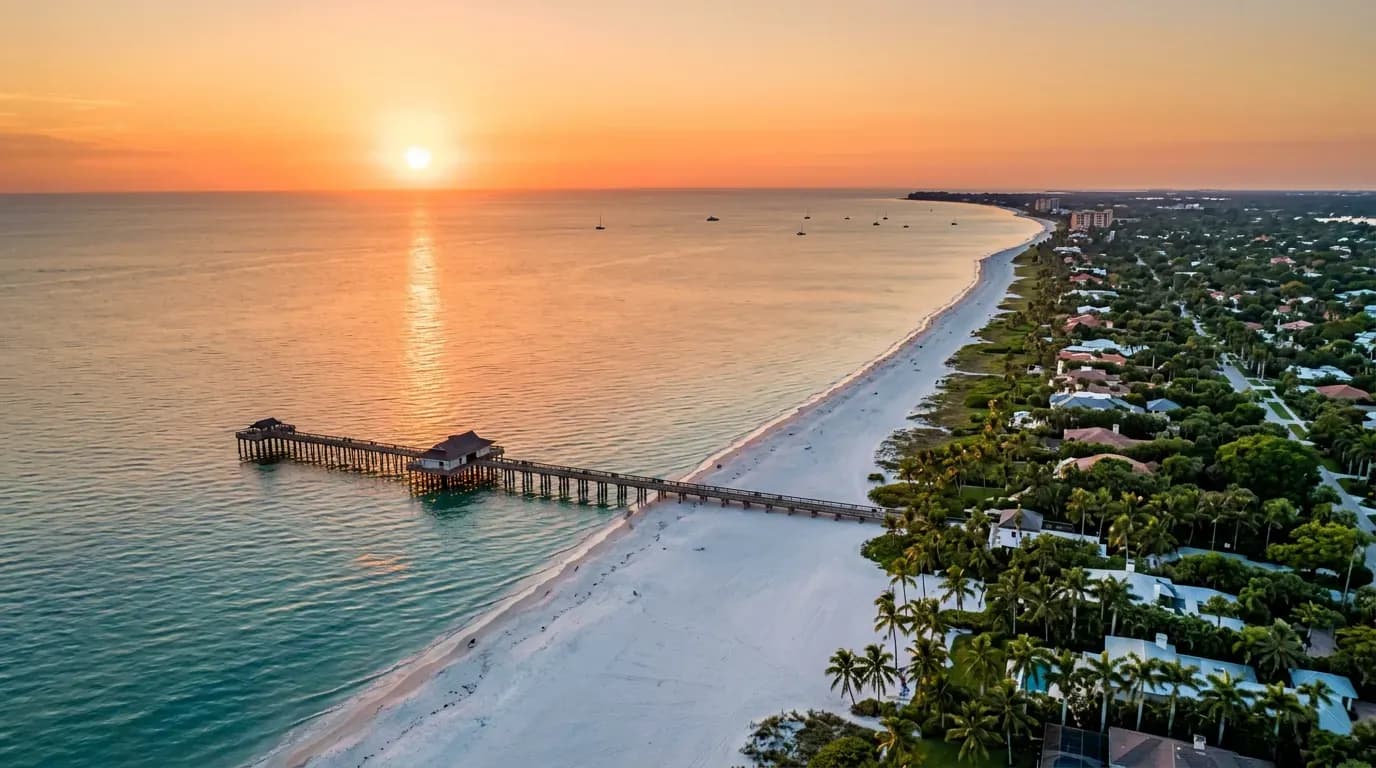 Scenic view of Naples, US