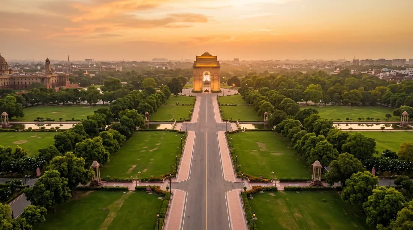 Scenic view of New Delhi, IN