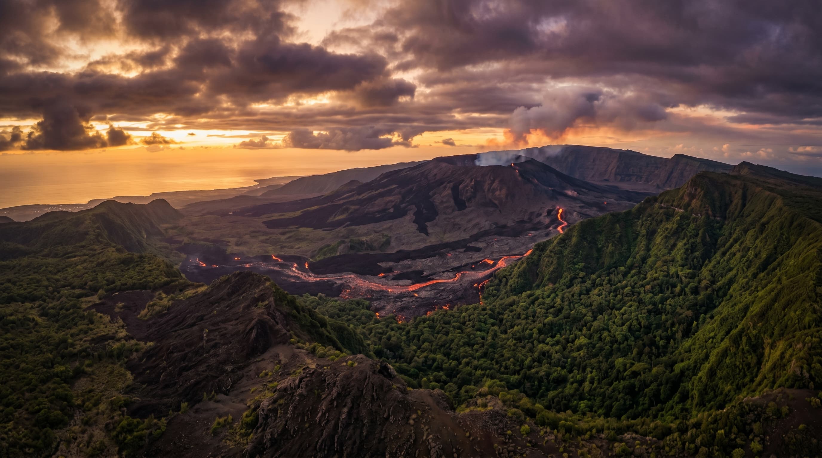 Scenic view of Réunion, RE