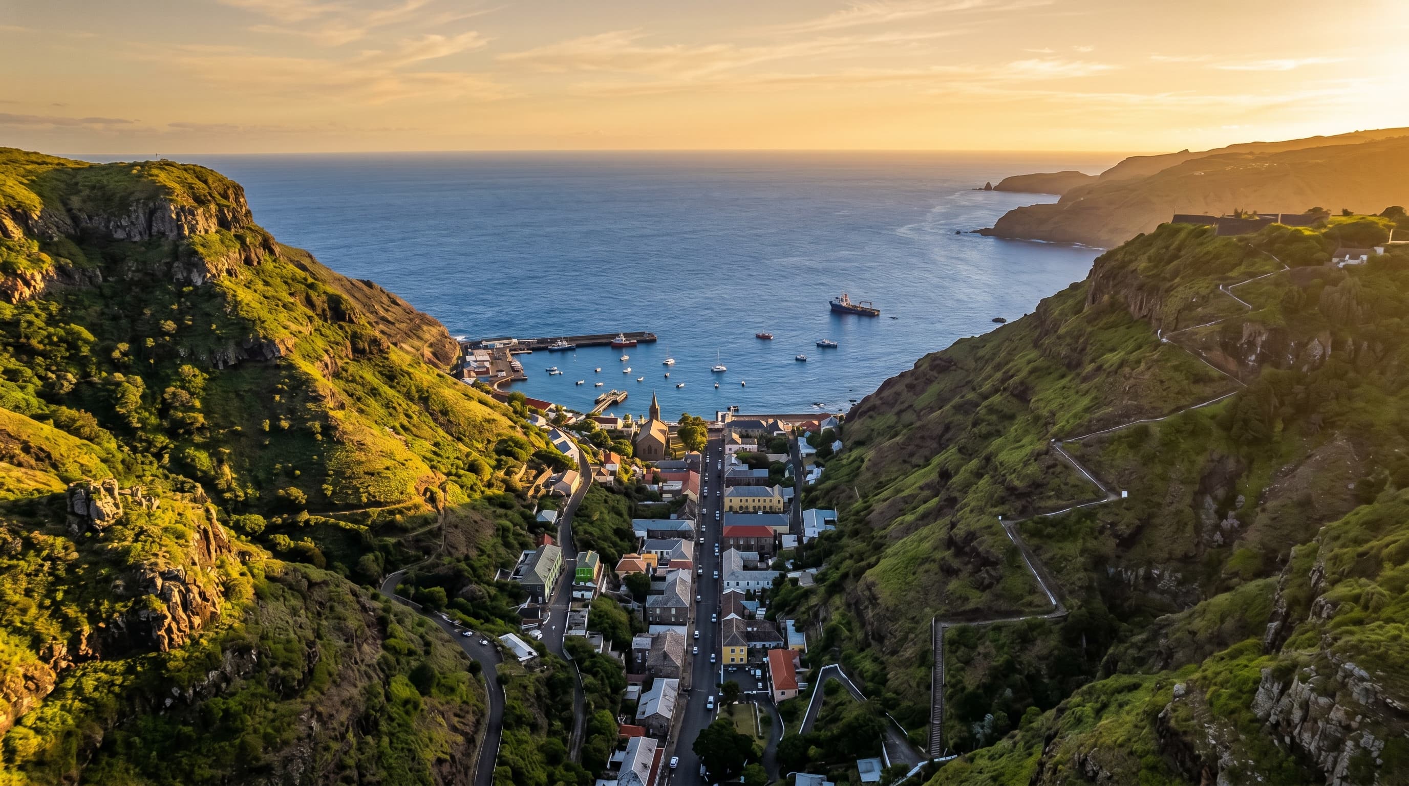 Scenic view of Saint Helena / Ascension Island / Tristan da Cunha, SH