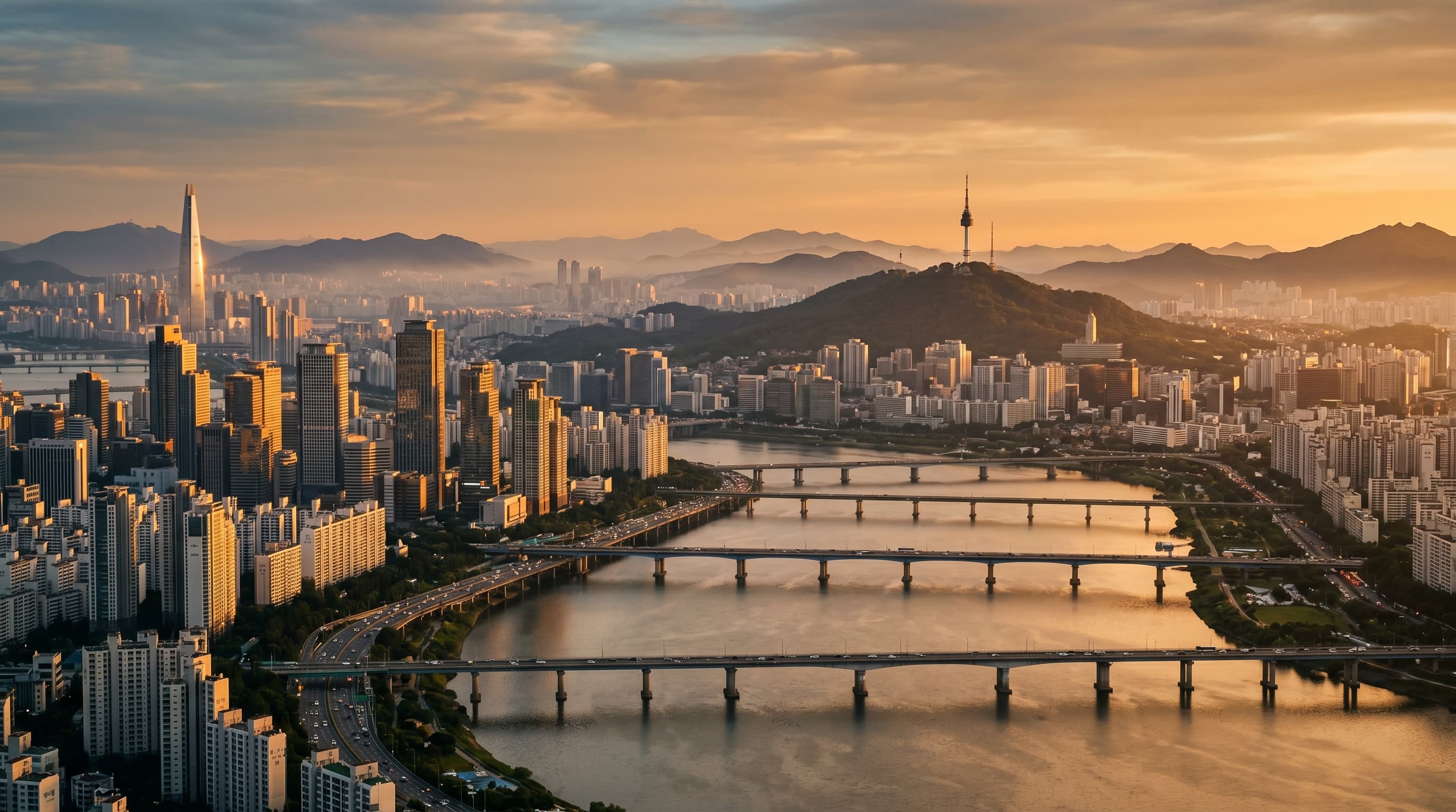 Scenic view of Seoul, KR