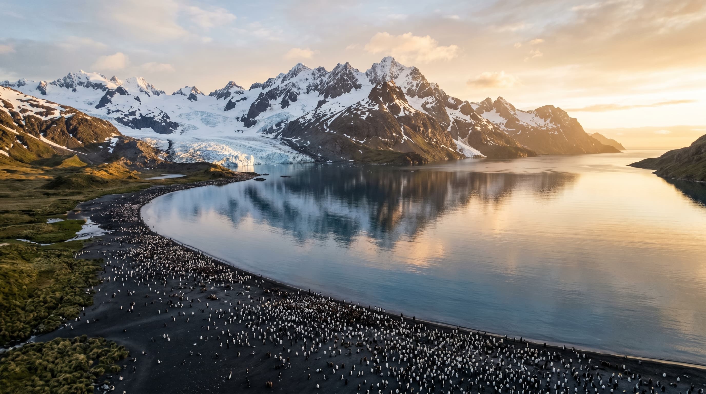 Scenic view of South Georgia and the South Sandwich Islands, GS