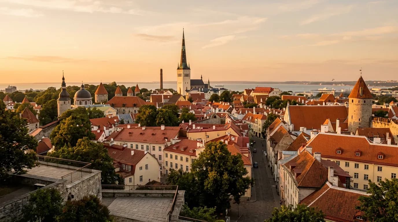 Scenic view of Tallinn, EE
