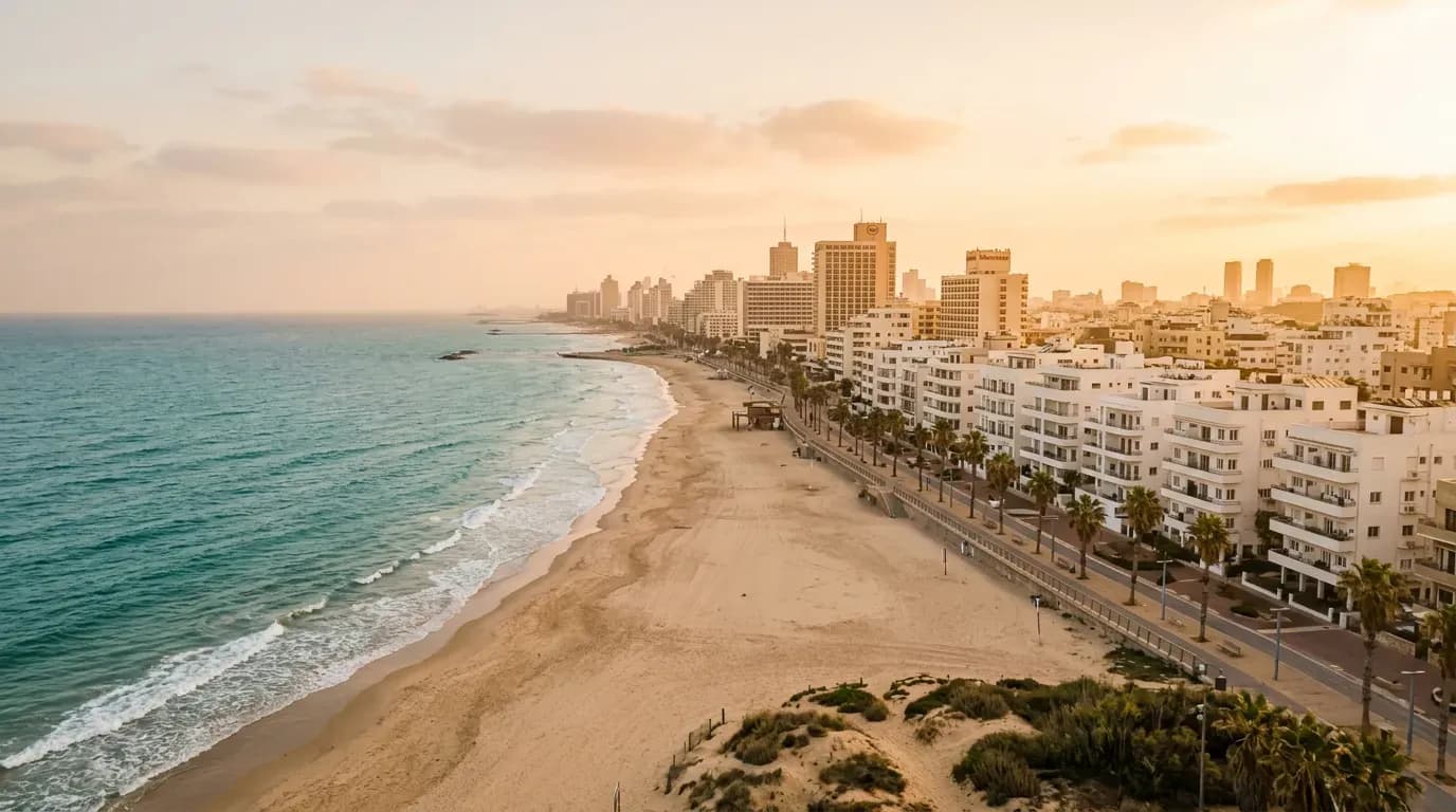 Scenic view of Tel Aviv Yafo, IL