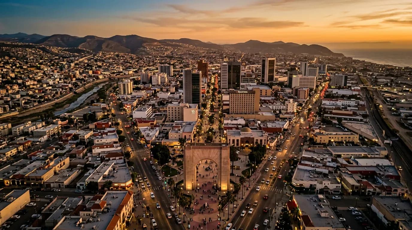 Scenic view of Tijuana, MX