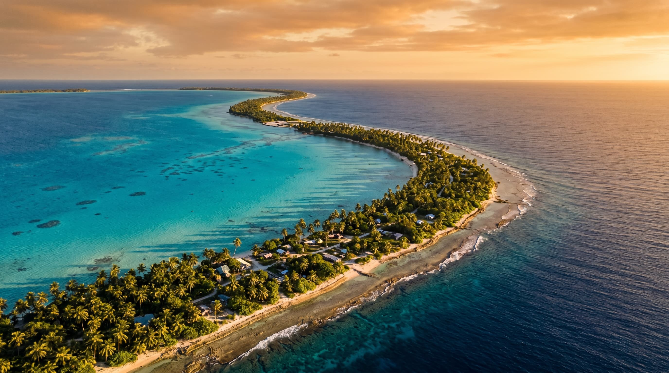 Scenic view of Tuvalu, TV