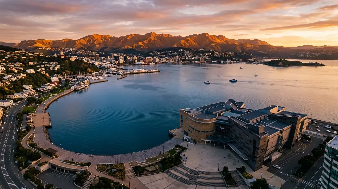 Scenic view of Wellington, NZ