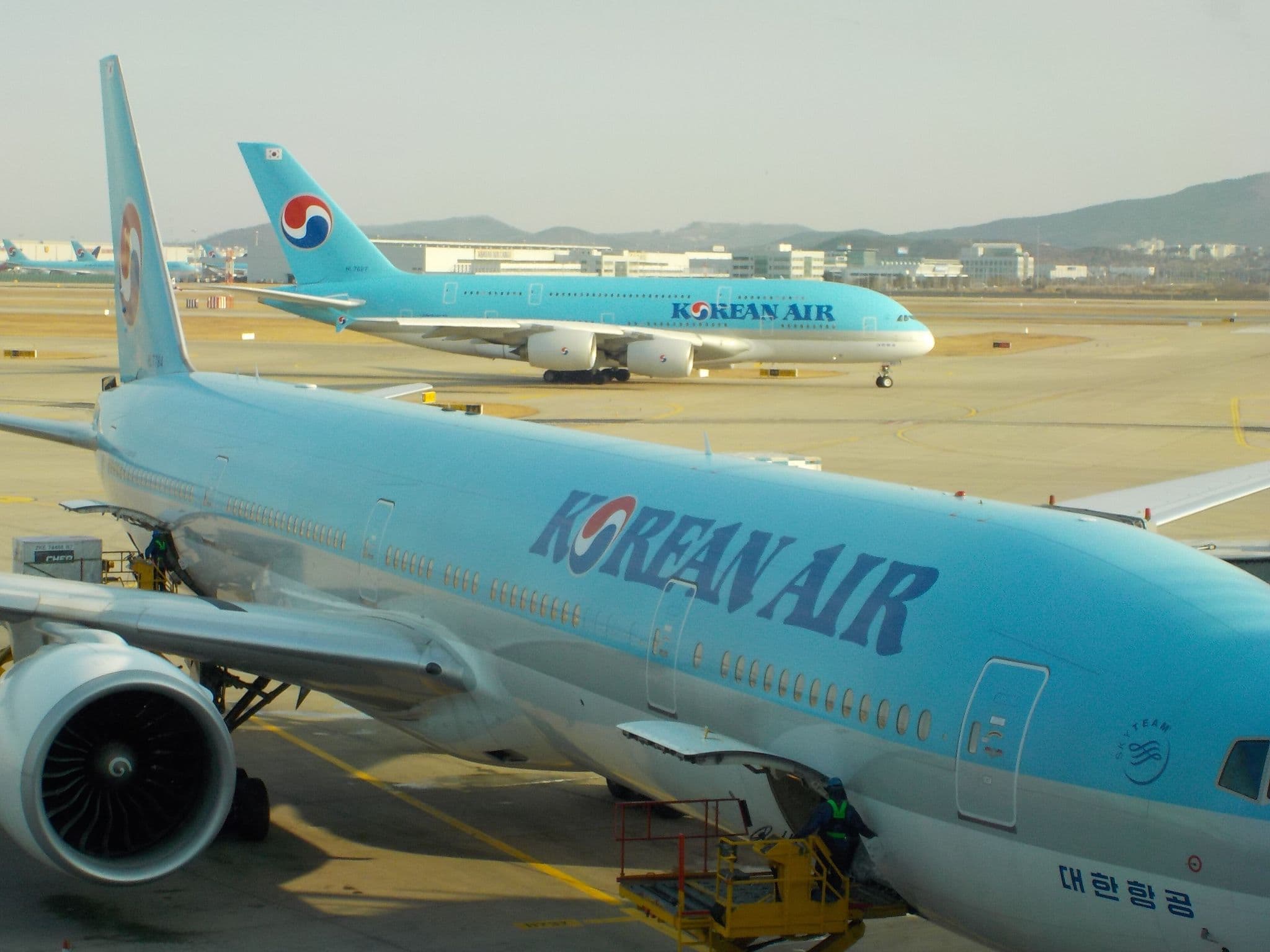 Korean Air 空中巴士A380 HL7627 於首爾仁川機場