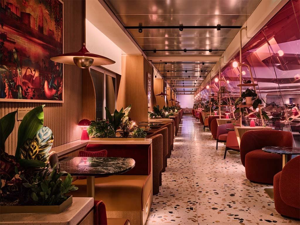 The Brasserie in the Virgin Atlantic Clubhouse