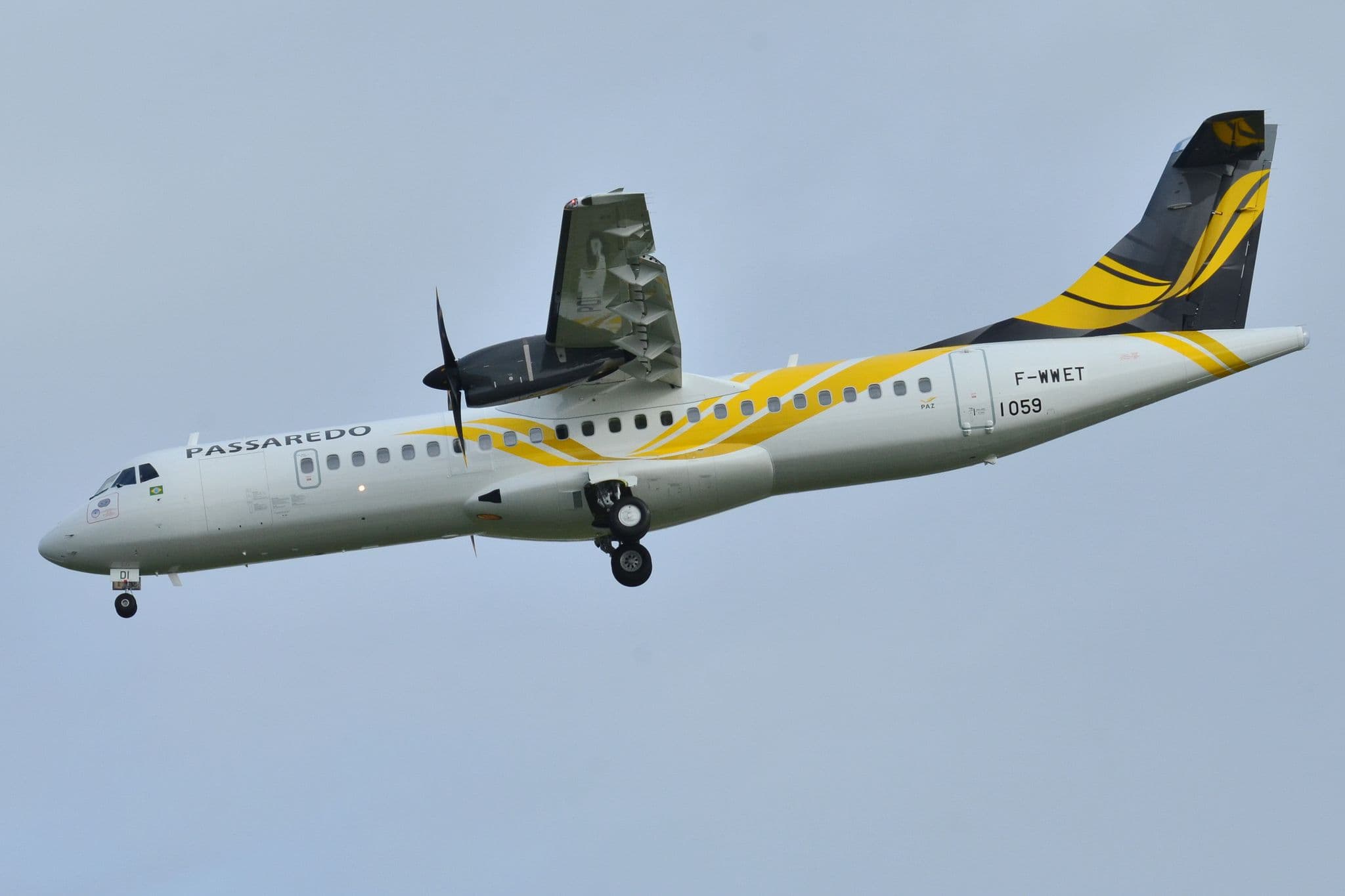 交付前在圖盧茲-布拉尼亞克機場的ATR 72-600,採Passaredo塗裝