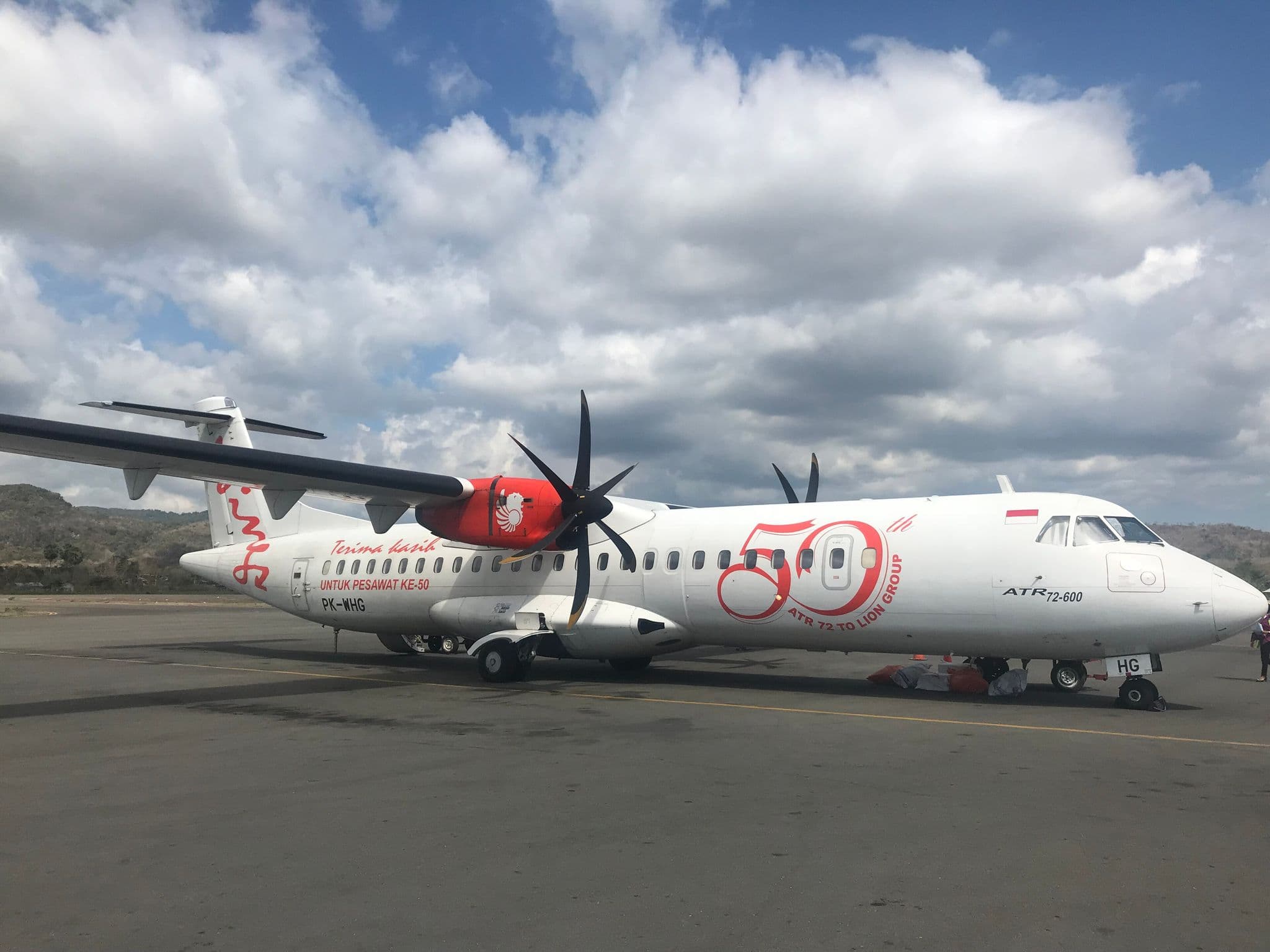 Wings Air ATR 72-600 飞机采用特殊涂装,以纪念该公司第50架交付飞机